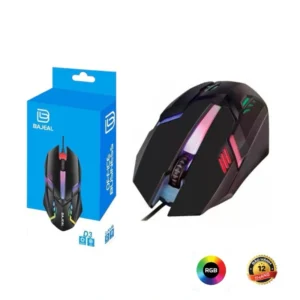BAJEAL D3 Breathing RGB Lights Wire Mouse