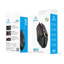 BAJEAL D11 Gaming 1600DPI Breathing RGB Lights Wire Mouse
