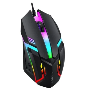 T-Wolf v1 RGB Breathing Light gaming Wire Mouse 1200DPI